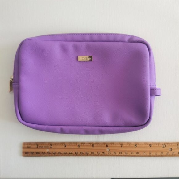 4/$25 Tarte Cosmetic Makeup Bag Large Purple - Picture 2 of 4